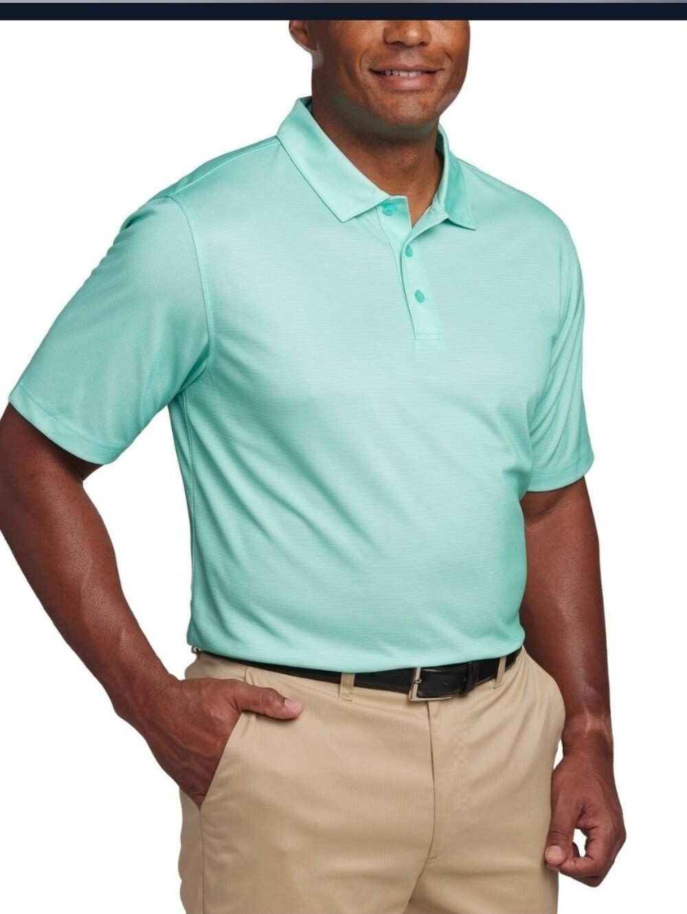 Pebbles Beach Men's Short-Sleeve Polo Shirt - Mint Green